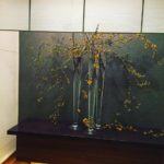 初秋　ご自宅玄関への生け込み