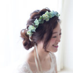 秋色アジサイの花冠