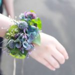 アンティーク紫のリストブーケ
