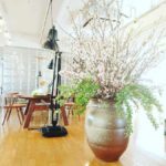 清明　企業様お花見の生け込み