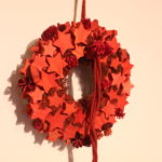 赤のクリスマスリース