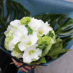 受賞の祝いの花束