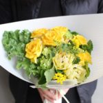 異動　送別会のお花束