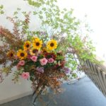 立秋  治療院待合室生け込み