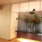 正月　ご自宅玄関への生け込み